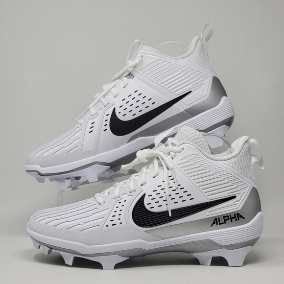 Nike Alpha Menace Men\'s Size 9 Strong Football Cleats White II5139-100 New main image 7